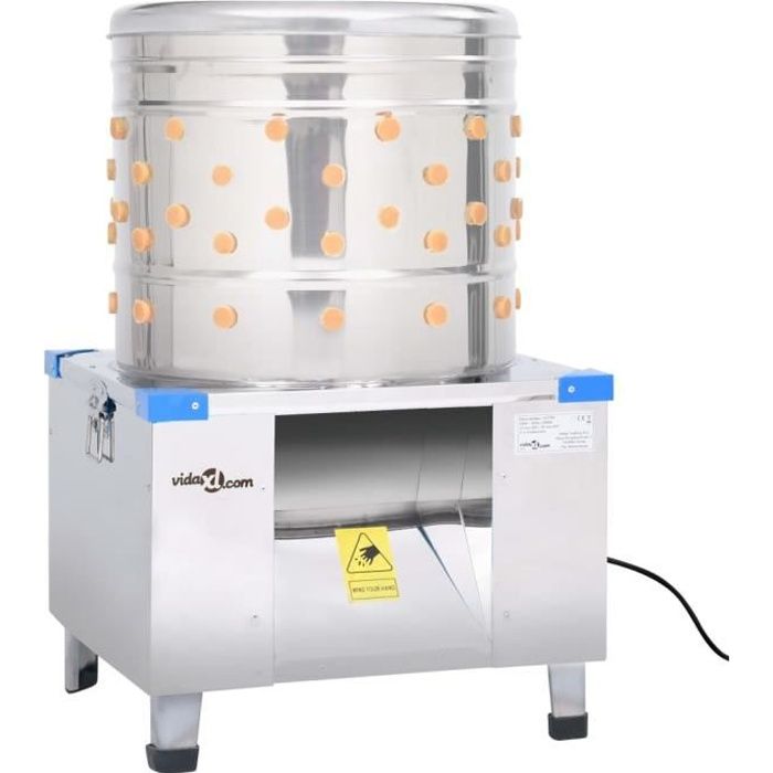 YAJ Plumeuse à poules Acier inoxydable 156 doigts 1500 W