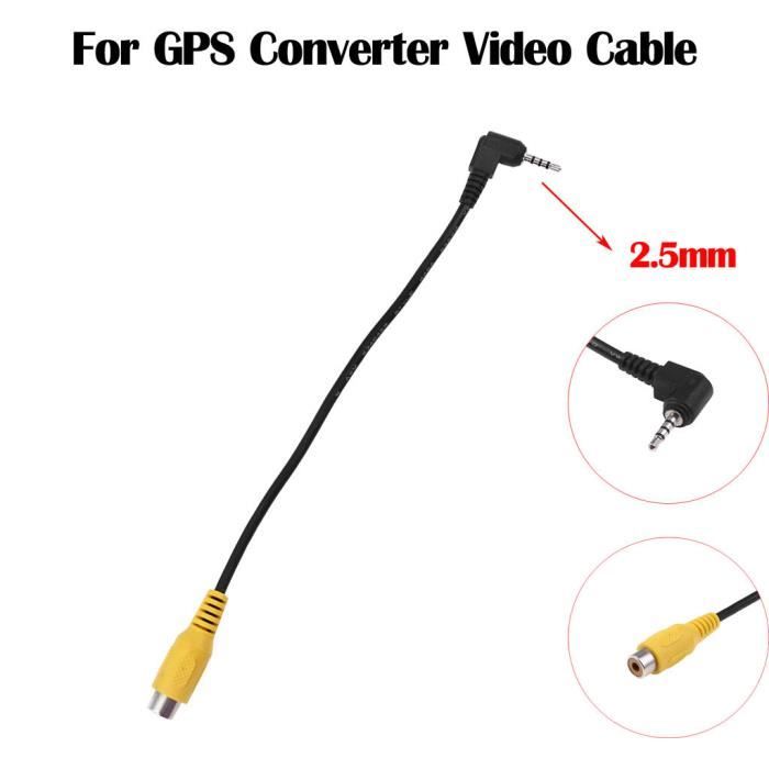 Nouvelle prise jack stéréo 2,5 mm vers adaptateur femelle RCA pour câble vidéo de convertisseur GPS LVZ90808008
