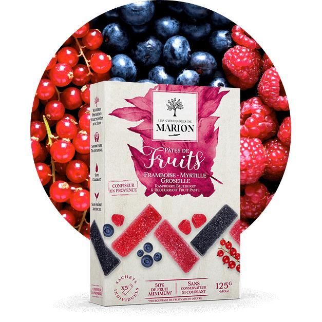 Pâte de fruits des bois 125g confiserie