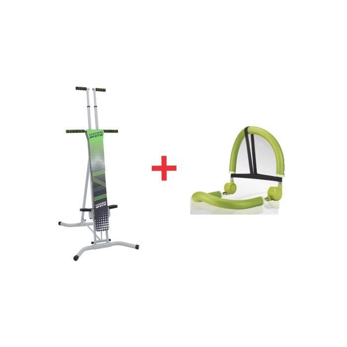 GYMFORM Appareil de Fitness Vertical + Gym Toner Pro - Fitness Abdominaux Ventre Plat - Bras - Jambes