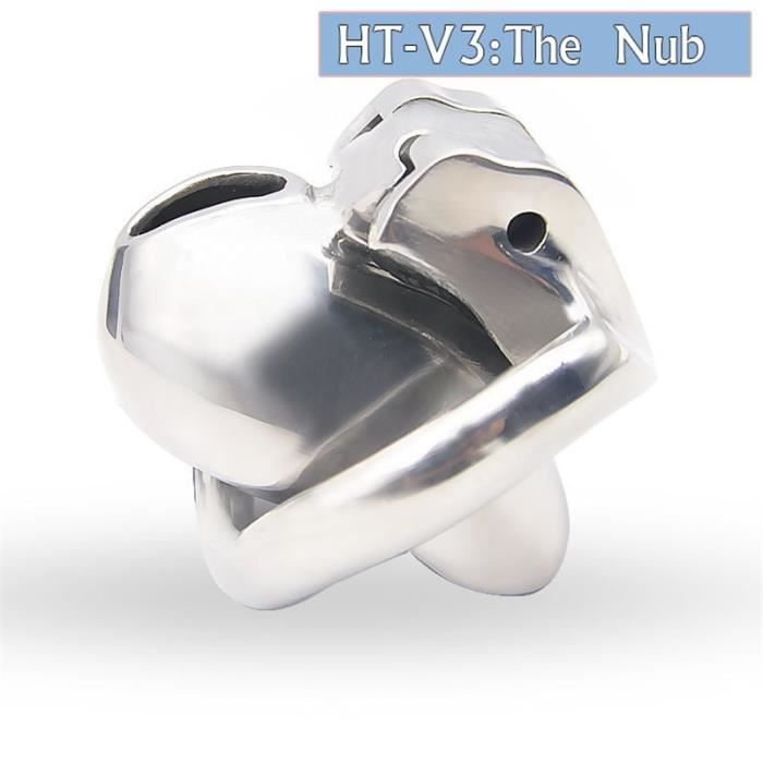 Le Nub de HT V3 mâle dispositif de chasteté en acier inoxydable ceinture de chasteté Mini Cage de chasteté avec des - Type 40mm