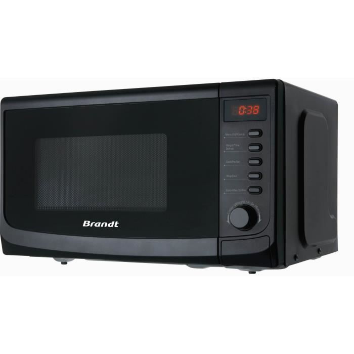 BRANDT GE2031B Micro ondes grill noir - 20L - 800 W - Grill 1000 W - Pose libre