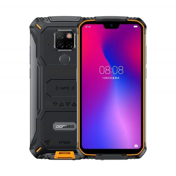 DOOGEE S68 Pro Telephone Portable Incassable, Helio P70 Octa Core 6 Go 128 Go, Smartphone Antichoc IP68, 6300mAh (Charge sans Fil),