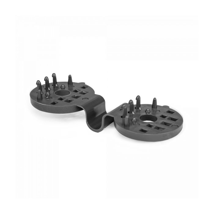 Lot de 50 clips de fixation gris pour brise vue