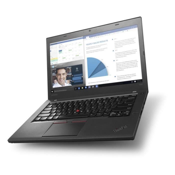 Lenovo ThinkPad T460 14- Core i5 2,4 GHz - SSD 240 Go - 8 Go AZERTY - Français
