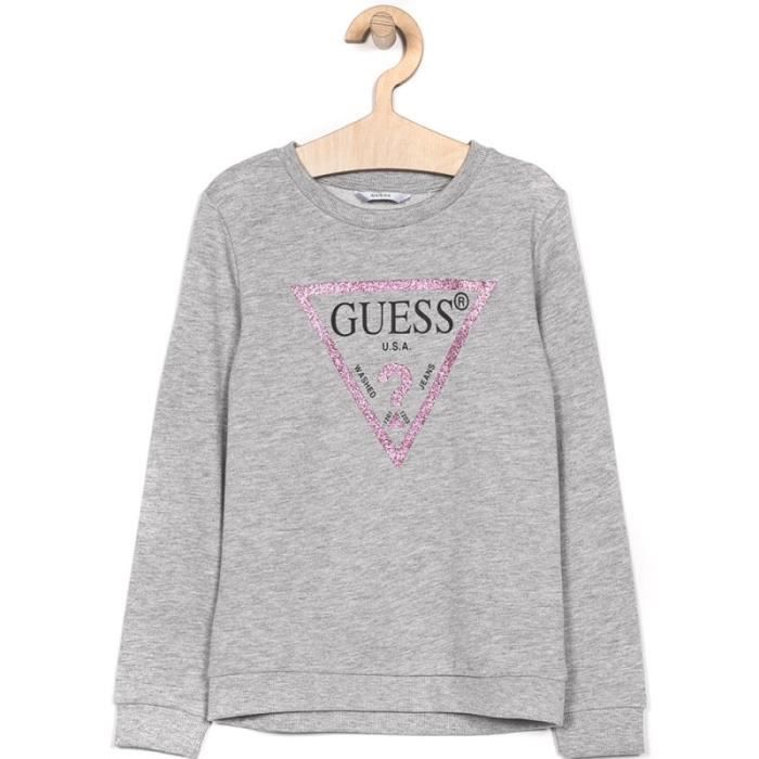 Sweat Fille Gris Guess