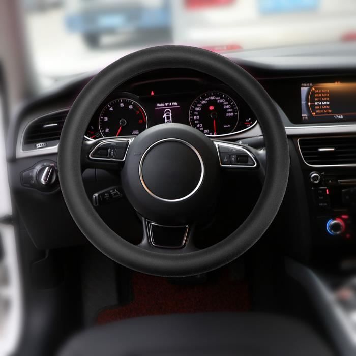 Voiture en silicone universel Couverture de volant Besoin NO point pour la plupart des voitures 36-40cm