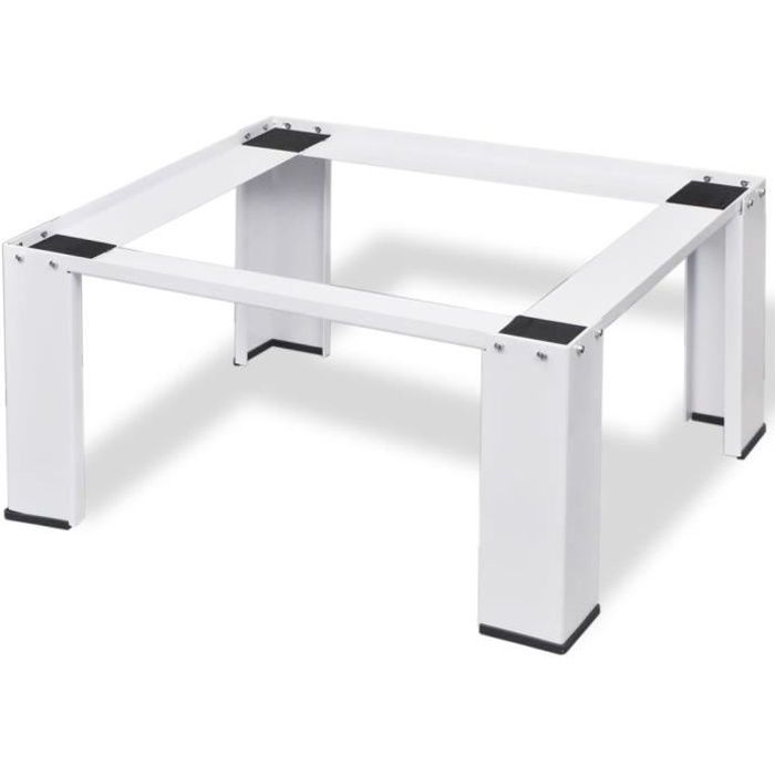 Socle pour machine à laver Pour lave linge ou sèche linge Blanc 100 kg