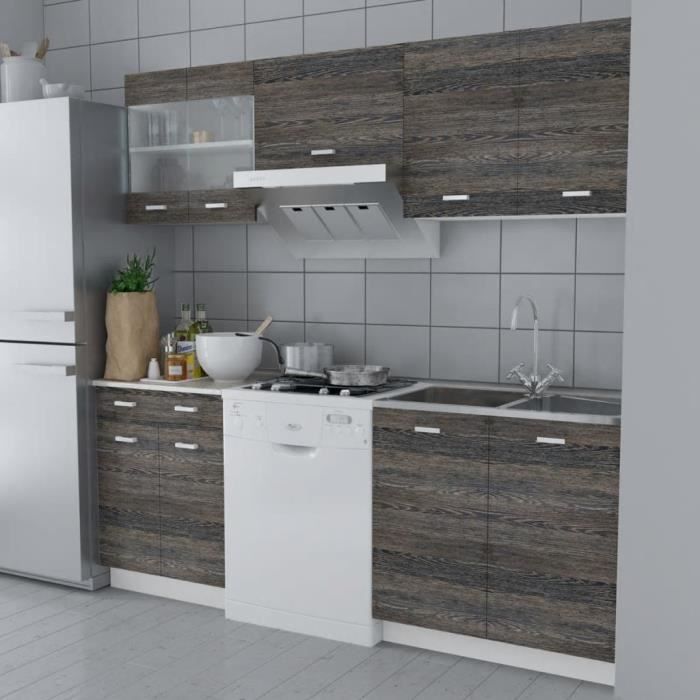 Meuble de cuisine 5 pcs Aspect de wengé