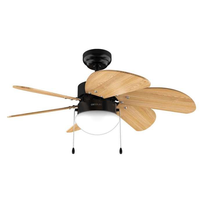 Cecotec Ventilateur de plafond avec lampe EnergySilence Aero 360 Black&Wood - Cecotec