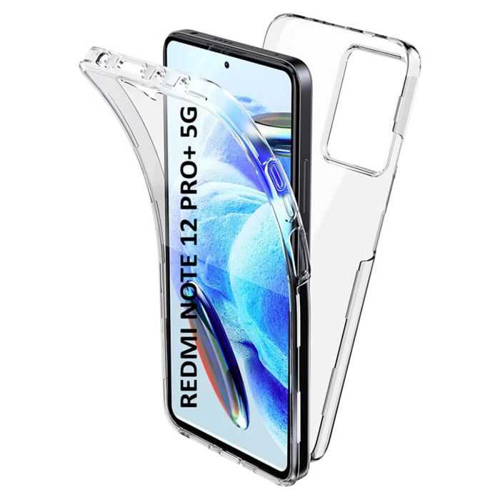 Coque Intégrale 360° Transparente Pour Redmi 12C - Silicone Gel Anti-choc - Magnétique Sans Points