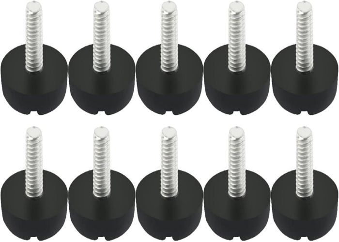 10pcs Pieds de Nivellement Meuble Réglable Pied Réglable Patin de Meuble Jambe Pied de Table Chaise Base Vis réglable M6 x 15 mm