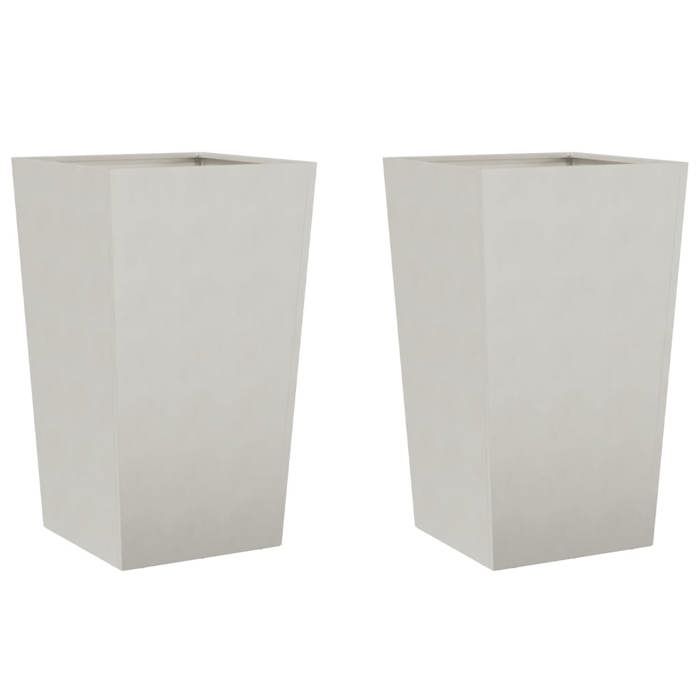 Meilleures Jardinière - SHOP - Pot de fleurs-Bac à fleurss 2 pcs 45x45x75 cm acier inoxydable SSD5200563