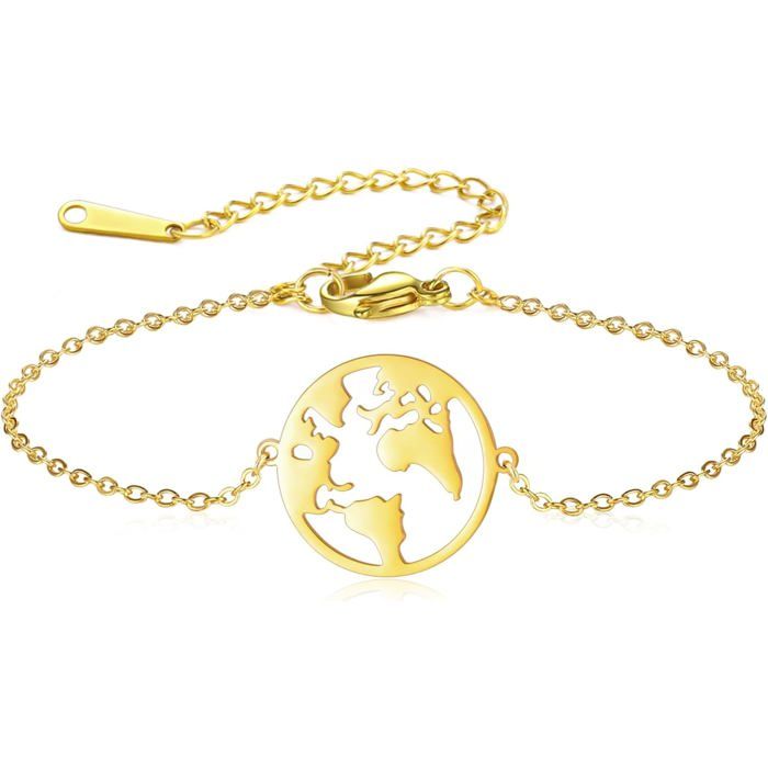 Bracelet Couleur Or En Acier Inoxydable, Chaîne Cubaine Torsadée Pour Femmes, Bijoux Cadeaux, Vente En Gros, Livraison Directe