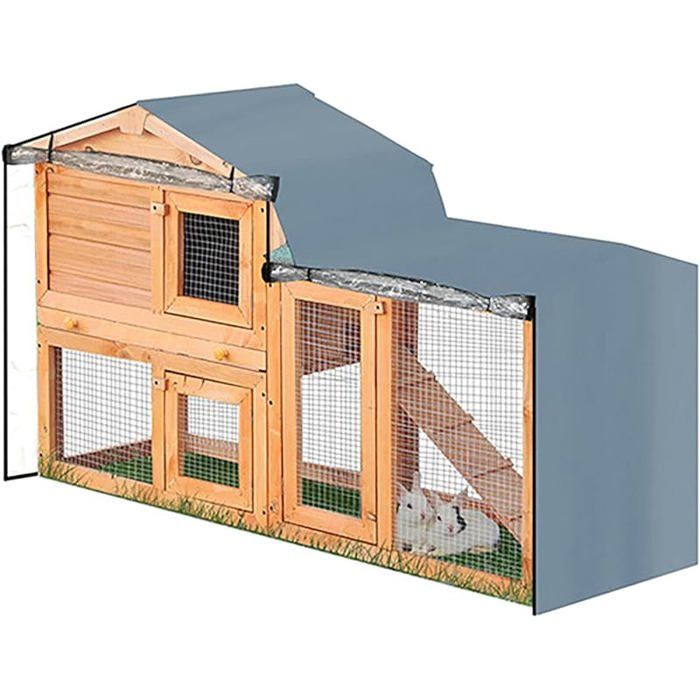 Meilleurs prix pour Couverture Universelle De Clapier De Lapin Protecteur De Poussire De Cage animal Familier S147x52x86cm Gris Multicolore CLAPIER