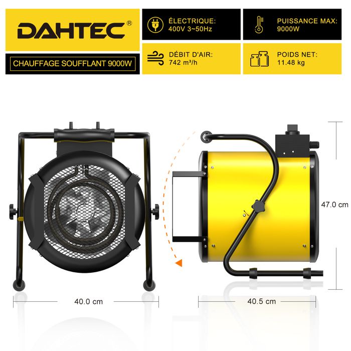 Chauffage Soufflant Professionnel 9kW Radiateur Industriel — free download