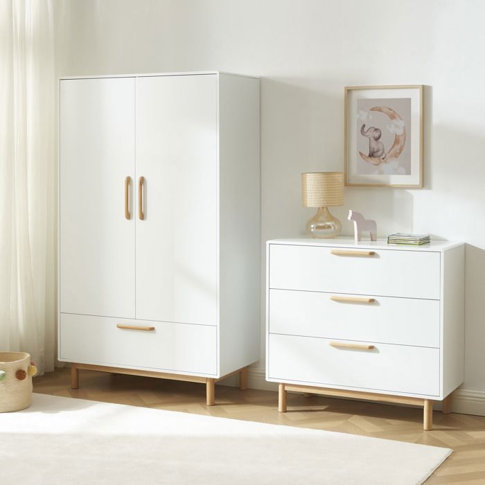 Armoire enfant ROME blanc 2 portes Armoire enfant ROME blanc 2 portes