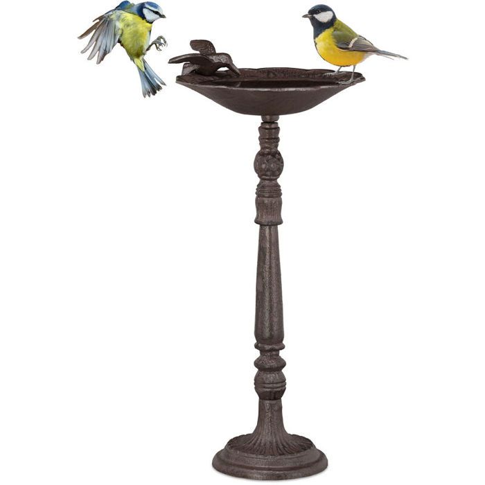 Abreuvoir en fonte pour jardin - DEKOPRO - Fonte résistante aux intempéries - Hauteur 40 cm