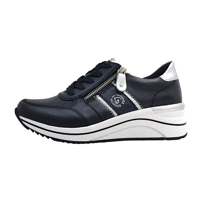 Femmes Remonte chaussure à lacets sportive  Textile Lacets Plat - bleu combiné 14