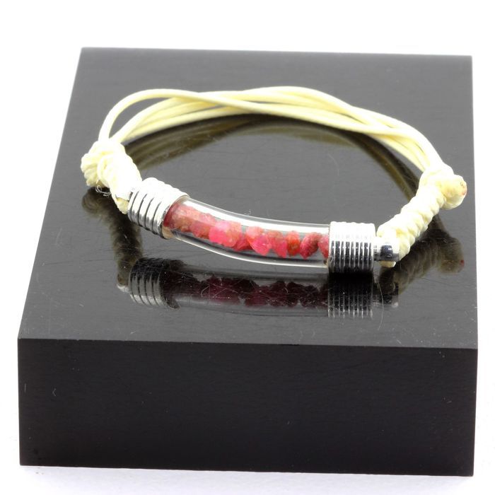Bracelet Perles Métal Avec Spinelle Et Kulhari - Marque Nataraj, Doré Et Noir, Neuf