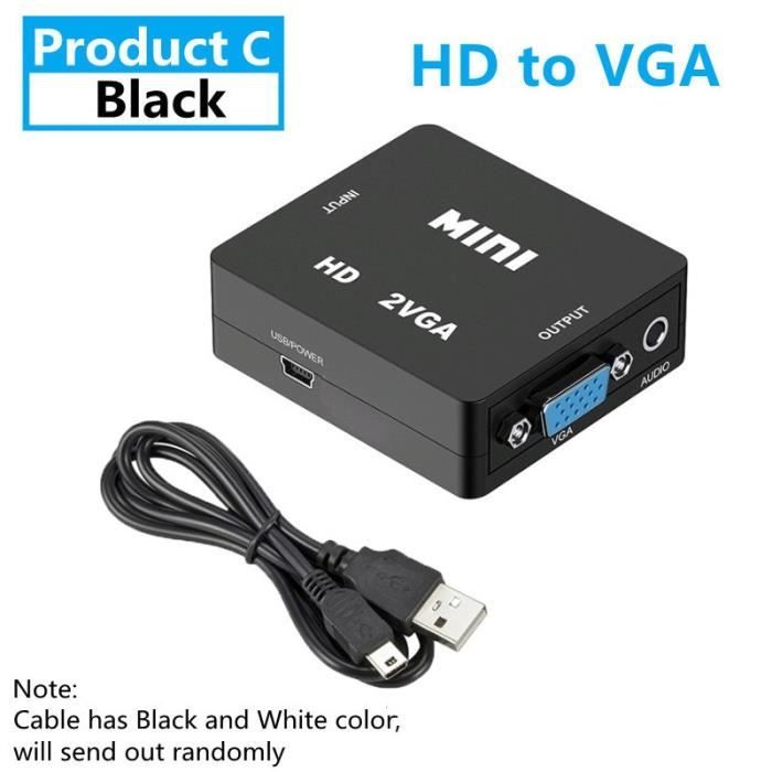 Leapiture Convertisseur Bidirectionnel PAL ↔ NTSC SECAM Vers NTSC 1080p - Mini Adaptateur Vidéo HD