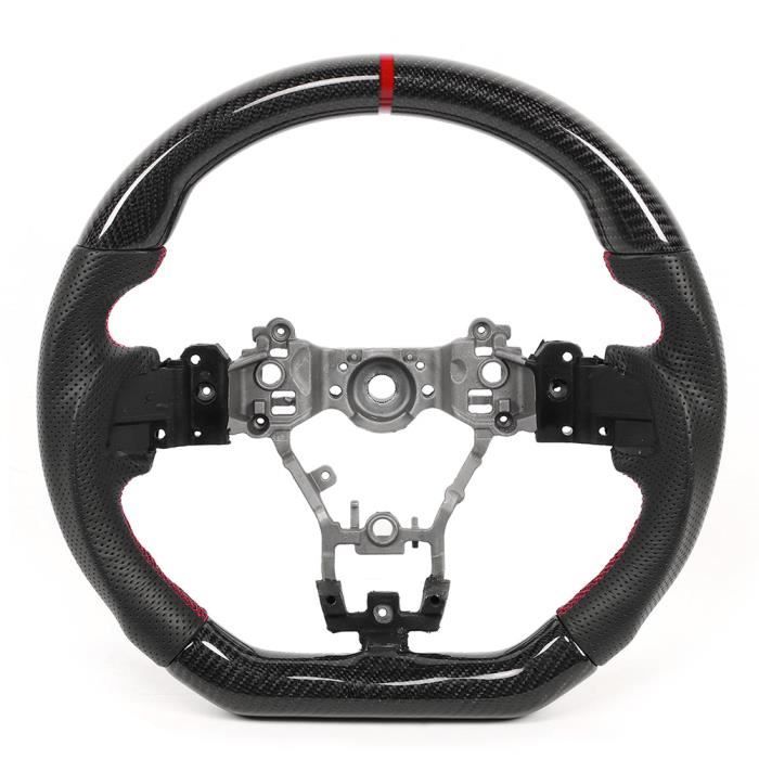 YOSOO Volant De Course Volant En Fibre De Carbone En Cuir Perforé