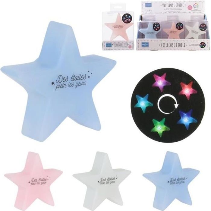 Veilleuse Etoile Bleu Bebe Enfant Avec Variation De Couleurs La Tete Dans Les Nuages 19 Cdiscount Puericulture Eveil Bebe