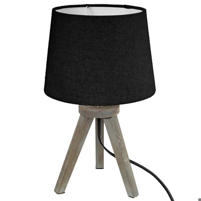 Lampe Mini trépied blanc H31cm - Atmosphera Créateur dintérieur