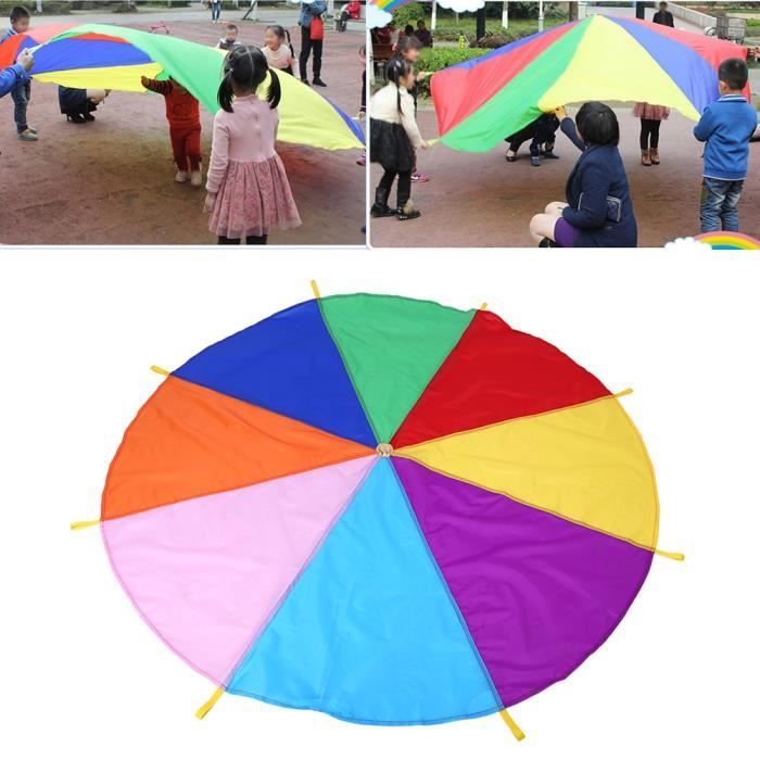 XXU Parachute Pour Enfants Arc-en-Ciel Parachute Diamètre Enfants Jeu