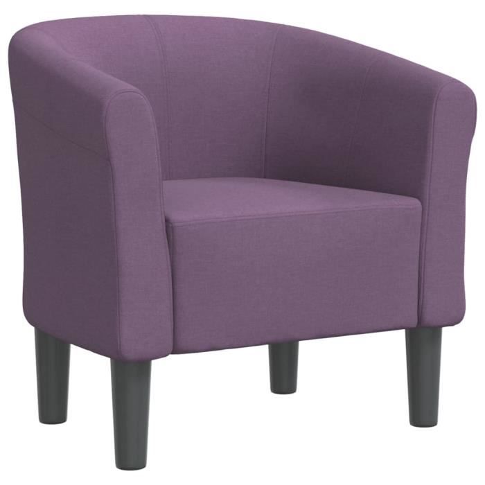 atyhao fauteuil cabriolet violet tissu 98666