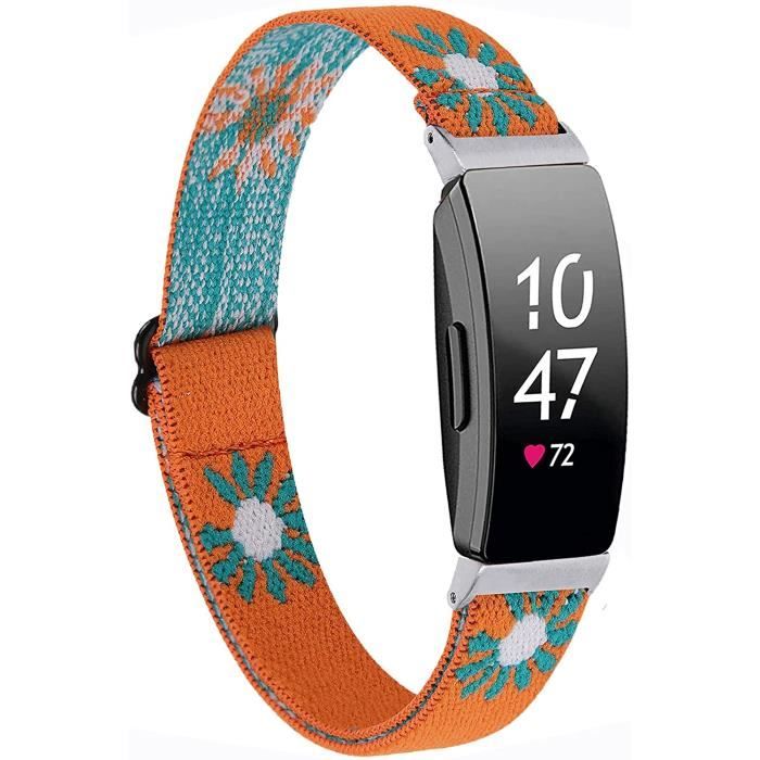 Fitbit Inspire 3 Bracelet Cuir MoKo Pour Fitbit Inspire 2/HR/Inspire - Cuir Synthétique Réglable - Brun - Homme/Femme Montre Fitbit Femme - 6