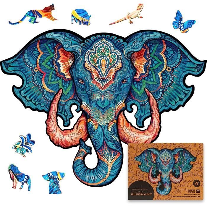 UNIDRAGON Puzzle Originali In Legno: Natura Montagna, 125 Pezzi Unici. Dimensioni 23x16 Cm. Taglio Laser Di Precisione, Idea Regalo In Confezione Lignea