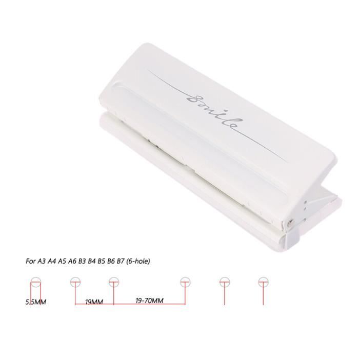 Rilegatrice Portatile Per Carta A4-A5-A6-A7 – Perforatrice Rotonda A Spirale Regolabile, Foro 5,5 Mm, Capacità 10 Fogli