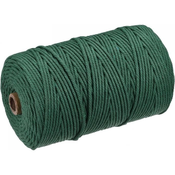 Corde Polypropylène Tressée Kaki Diamètre 3,5 Mm Longueur 100m - Résistante Pour Jardin Bricolage