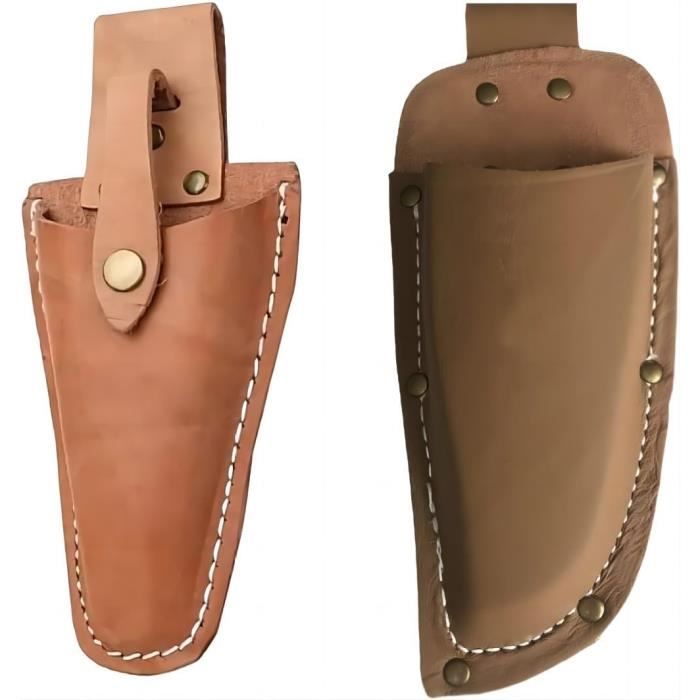 Étui Ceinture En Cuir Pour Couteau 8 Pouces | Gainé Fait Main, Boucle Incluse