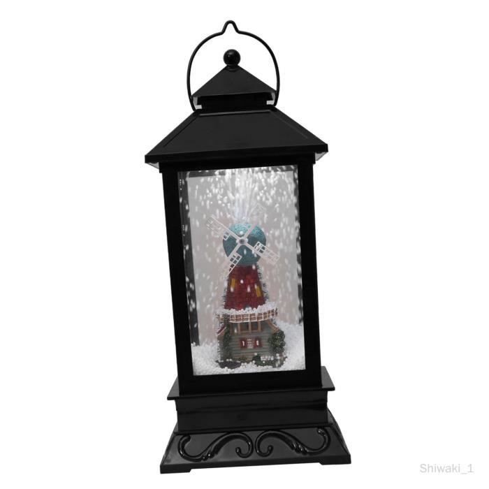 Boule à neige de Noël, lanterne suspendue, lampe LED à lumière chaude