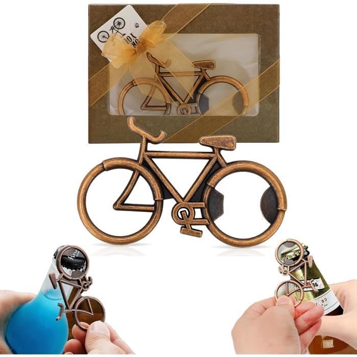 Kit 2-en-1 Décapsuleur Vélo + Bracelet Noir - Ouvre-bouteille Multifonction Portable - Pour Cyclistes Et Plein Air
