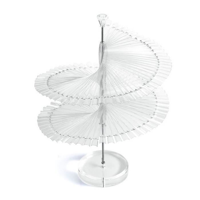 1pcs Couleur En Spirale En Forme De Ventilateur De Cosmetiques Rotatifs Et Presentoir De Bijoux Cdiscount Au Quotidien