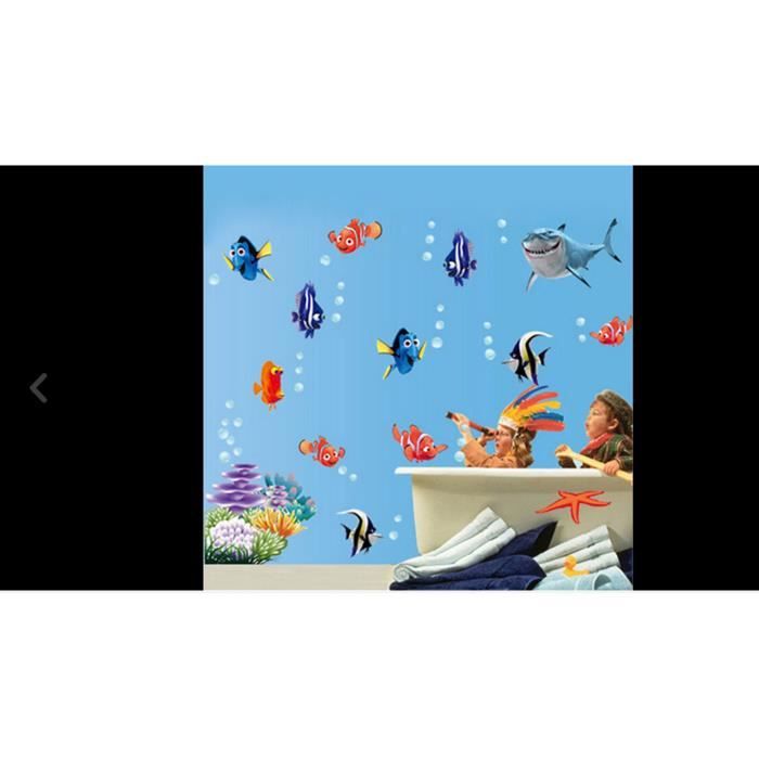 Sticker Mural Nemo Dory Poisson Et Leurs Amis Decoration Chambre Cdiscount Maison