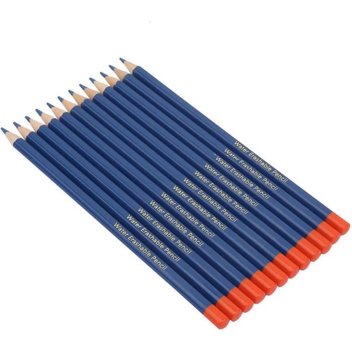 8 Crayons Marqueurs De Couture Solubles à L'eau - Blanc, Pas Besoin D'affûtage - Pour Tissu, Cuir, Papier