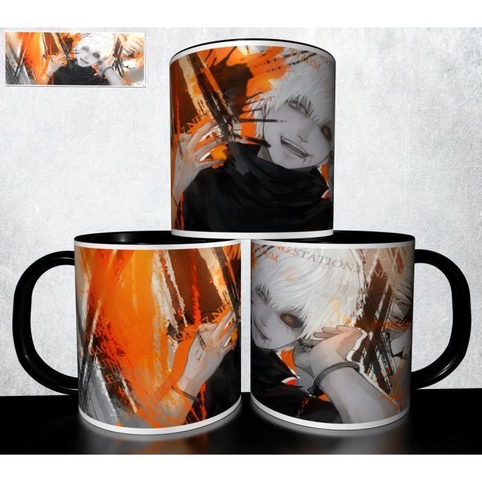 Mug Personnalisé Tokyo Ghoul – Tasse Café Manga Anime – Cadeau Fan – 325 Ml Blanc
