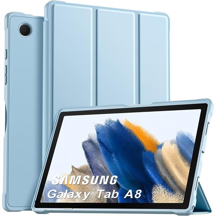 Bleu- Housse Coque Tablette tactile SAMSUNG Galaxy Tab A8 - 10,5 X200 X205  Portefeuille Etui Protection Premium PU Cuir Antichoc - Cdiscount  Informatique