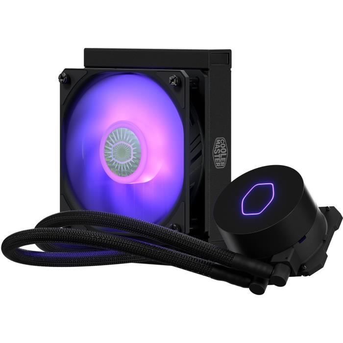 COOLER MASTER MasterLiquid ML120L V2 RGB - WaterCooling Processeur AIO (Intel & AMD), 1x 120mm RGB