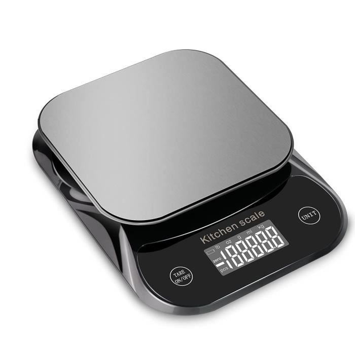 UNIWEIGH Balance alimentaire numérique avec compteur de calories, balance  de cuisine numérique 6,6 lb/3 kg, pour la perte de poids, la préparation  des repas, balance de cuisine électronique avec écran : 