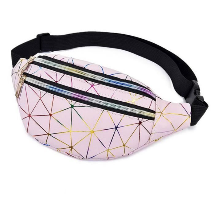 Sac Banane Femme Homme Unisexe À Effet Holographique Sac Ville En