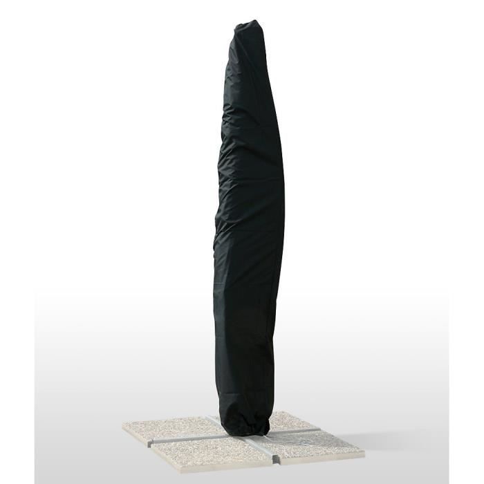 Bâche De Rechange Parasol Décentralisé MEGASHOPITALIA - 3x3 M - Polyester 250 G/m² - Velcro - Beige