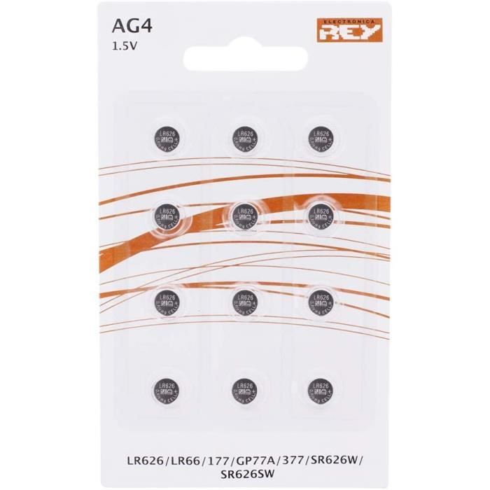 10 Camelion AG4 / LR66 / 177 / 377 / LR626 Pile Bouton Longue Durée De - Foto 4