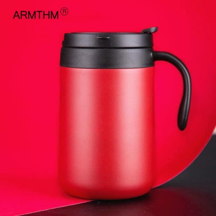 Gobelet Isotherme 36 Oz Avec Paille Et Poignée - Anti-Déversement - 3 Bouchons - Acier Inox