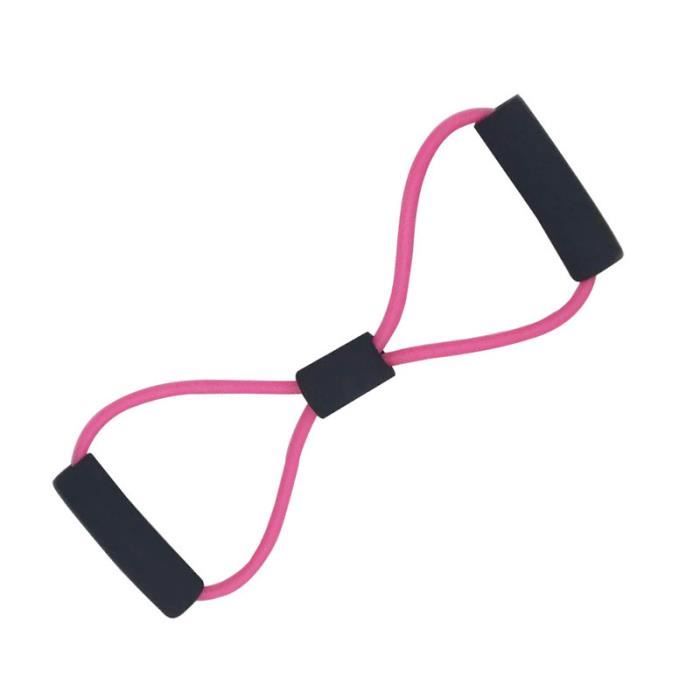 Corde De Tension élastique Musculation Avec Poignées Et Pédale - Bande Résistance Fitness Pour Abdos, Bras, Jambes - Maison, Voyage - 2