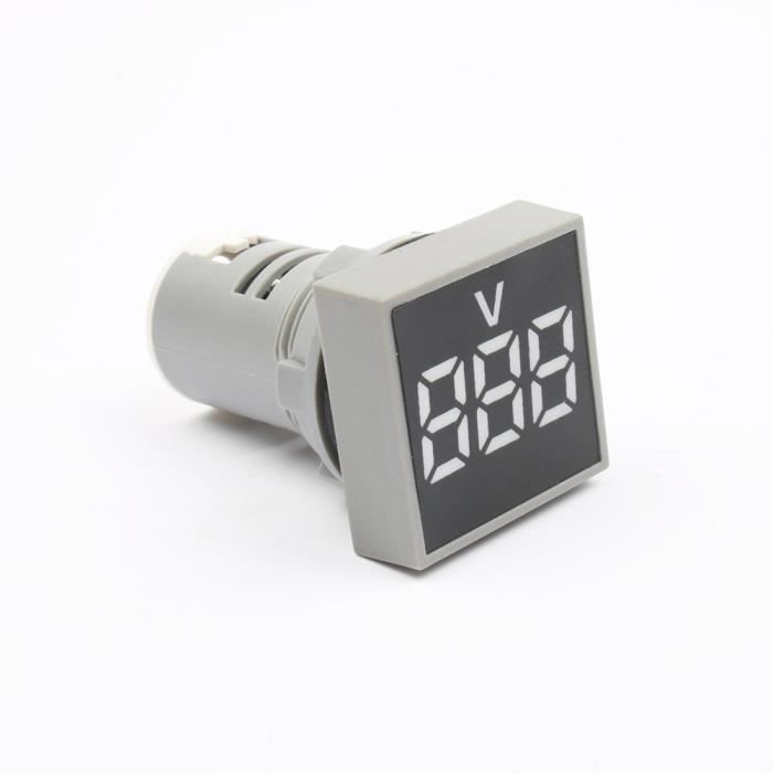 ELING Voltmètre 52mm (2'') 8-16V avec rétro-éclairage rouge pour voiture bateau yacht